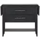 Sable Crest Black Extendable Drop Leaf Server