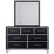 Ava Ebony Square Dresser Mirror