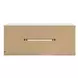 Cadmori Matte Black 63" XL TV Stand with Fireplace Option