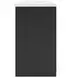 Cadmori Matte Black 63" XL TV Stand with Fireplace Option