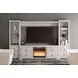 Willowton Whitewash and Brown 63" TV Stand with Electric Fireplace