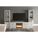 Willowton Whitewash and Brown 63" TV Stand with Electric Fireplace