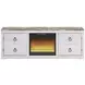 Willowton Whitewash and Brown 63" TV Stand with Electric Fireplace