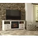 Willowton Whitewash 4 Piece Entertainment Center with Electric Fireplace and LED