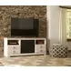 Willowton Whitewash 4 Piece Entertainment Center with Electric Fireplace and LED