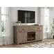 Garistyn Natural Rustic 73" TV Stand with Electric Fireplace