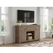 Garistyn Natural Rustic 62" LG TV Stand with Fireplace Option