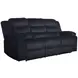 Willow Black 86" Sofa with Dual Recliner