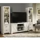 Bellaby Whitewash 4 Piece Entertainment Center with 7 Level Electric Fireplace