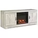 Bellaby Whitewash 4 Piece Entertainment Center with LED
