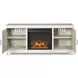 Bellaby Whitewash 4 Piece Entertainment Center with LED