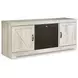 Bellaby Whitewash 4 Piece Entertainment Center with LED