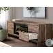 Zadilyn Brown 72" TV Stand with Electric Fireplace