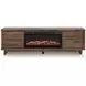 Zadilyn Brown 72" TV Stand with Electric Fireplace