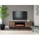 Zadilyn Brown 72" TV Stand with Electric Fireplace