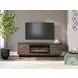 Zadilyn Brown 72" TV Stand with Electric Fireplace