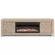 Cayboni Tan 71" TV Stand with Electric Fireplace