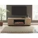 Cayboni Tan 71" TV Stand with Electric Fireplace