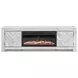 Cayboni Whitewash 71" TV Stand with Electric Fireplace
