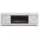 Cayboni Whitewash 71" TV Stand with Electric Fireplace