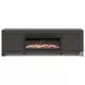 Cayboni Black 71" TV Stand with Electric Fireplace