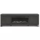 Cayboni Black 71" TV Stand with Electric Fireplace