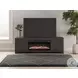 Cayboni Black 71" TV Stand with Electric Fireplace