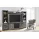 Wynnlow Gray 63" TV Stand with Electric Fireplace and 2 Doors