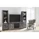 Wynnlow Gray 63" TV Stand with Electric Fireplace and 2 Doors