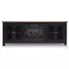Wildenauer Brown And Black 76" TV Stand with Fireplace Insert Infrared
