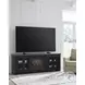 Wildenauer Brown And Black 76" TV Stand with Fireplace Insert Infrared
