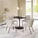 Aimee Beige Stackable Dining Chair Set of 2