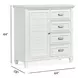 Harborwick White Dove 4 Drawer Door Chest