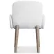 Loggia White Performance Fabric Arm Chair