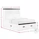 Montauk Modern White Full Storage Platform Bed