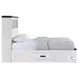 Montauk Modern White Full Storage Platform Bed