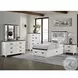 Montauk Modern White Twin Storage Platform Bed