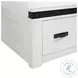 Montauk Modern White Twin Storage Platform Bed
