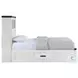 Montauk Modern White Twin Storage Platform Bed