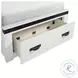 Montauk Modern White Twin Storage Platform Bed