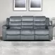 Willow Gray 86" Sofa with Dual Recliner