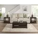 Chad Cherry Rectangular Lift Top Coffee Table with Casters