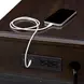 Chad Cherry Rectangular Chairside Table with USB Charging