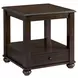 Chad Cherry Rectangular Lift Top Occasional Table Set with Casters