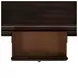 Chad Cherry Rectangular Lift Top Coffee Table with Casters