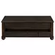 Chad Cherry Rectangular Lift Top Coffee Table with Casters