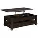 Chad Cherry Rectangular Lift Top Coffee Table with Casters