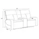 Traxton Jasper Moss 79" Zero Gravity Triple Power Reclining Loveseat with Tilt Console and USB Charging