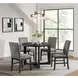 Yorkshire Espresso and Brown Upholstered 5 Piece Dining Set