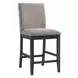 Yorkshire Espresso and Brown Upholstered 5 Piece Counter Height Dining Set